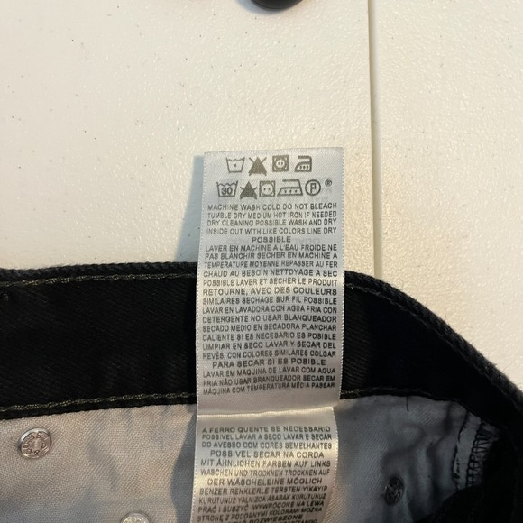 Levi's Jeans Men's Size 36‎ Black 550 Relaxed Fit 100% Cotton Denim Vtg Y2K - Picture 11 of 13